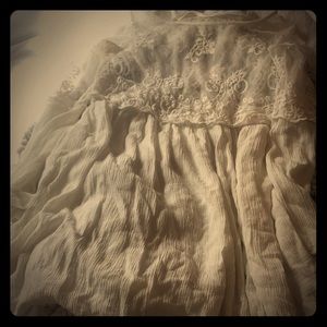 Cute white little lace dress.